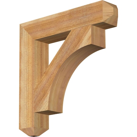 Ekena Millwork Westlake Craftsman Rough Sawn Bracket, Western Red Cedar, 4"W x 22"D x 22"H BKT04X22X22WTL04RWR